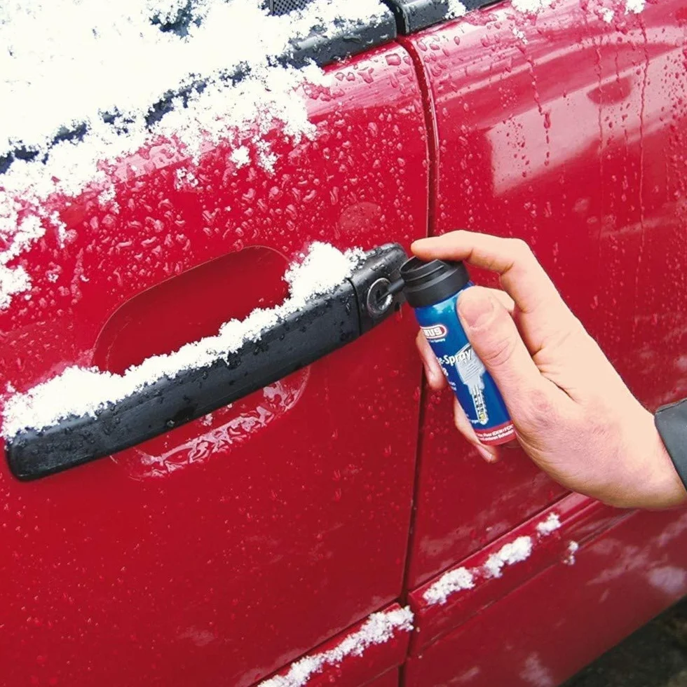 ABUS Spray de cuidado PS88 – Lubricante sin grasa para cilindros de puertas, cerraduras de coches, herramientas, protege contra la humedad y la congelación