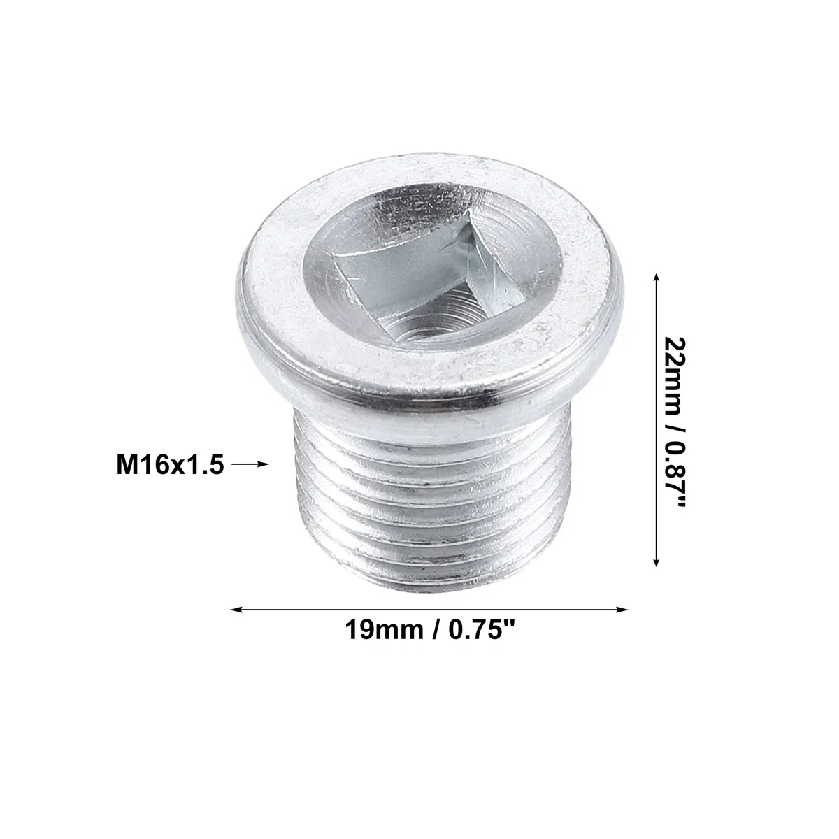 QUARKZMAN 2uds M16x1.5 Acero Tornillo Tapón para Drenaje de Aceite para Motor con Junta para Nissan