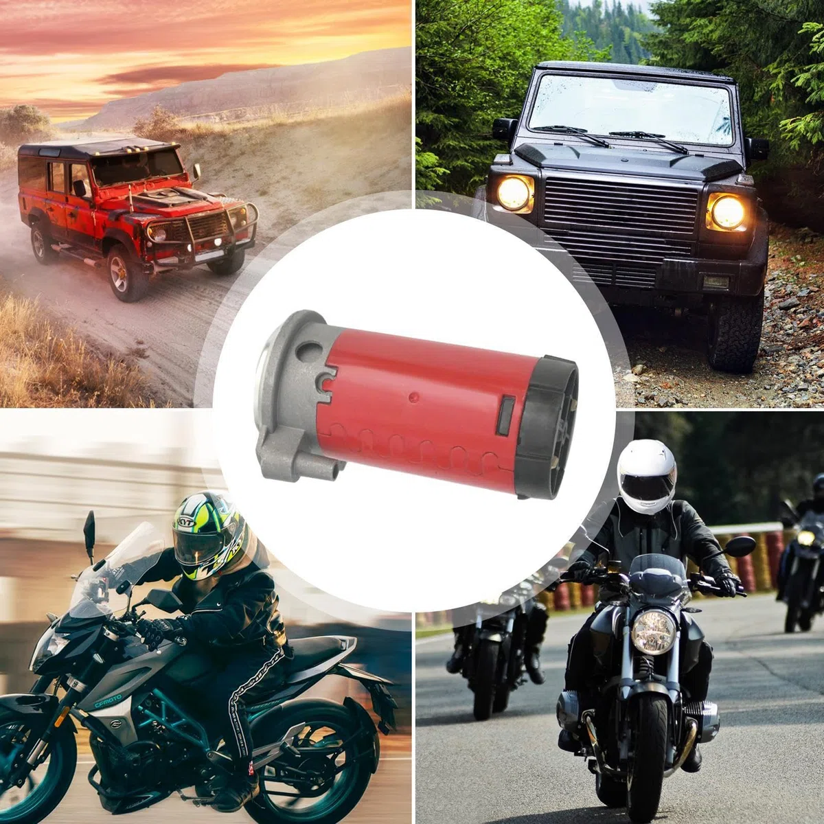 Compresor de bocina de aire 12V/24V - Motor externo 150dB | Bomba de bocina para neumáticos | Para automóviles, SUV, vehículos recreativos, camiones, barcos y yates, impermeables y duraderos.