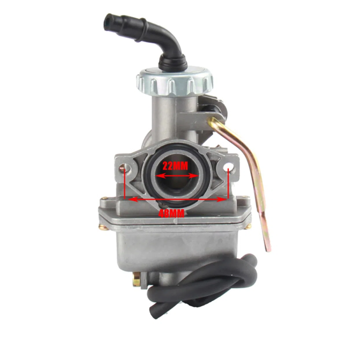 Viviance El carburador PZ22 de 22 mm con filtro de aire se utiliza en karts de cuatro ruedas ATV para bicicletas todoterreno 110cc 125cc