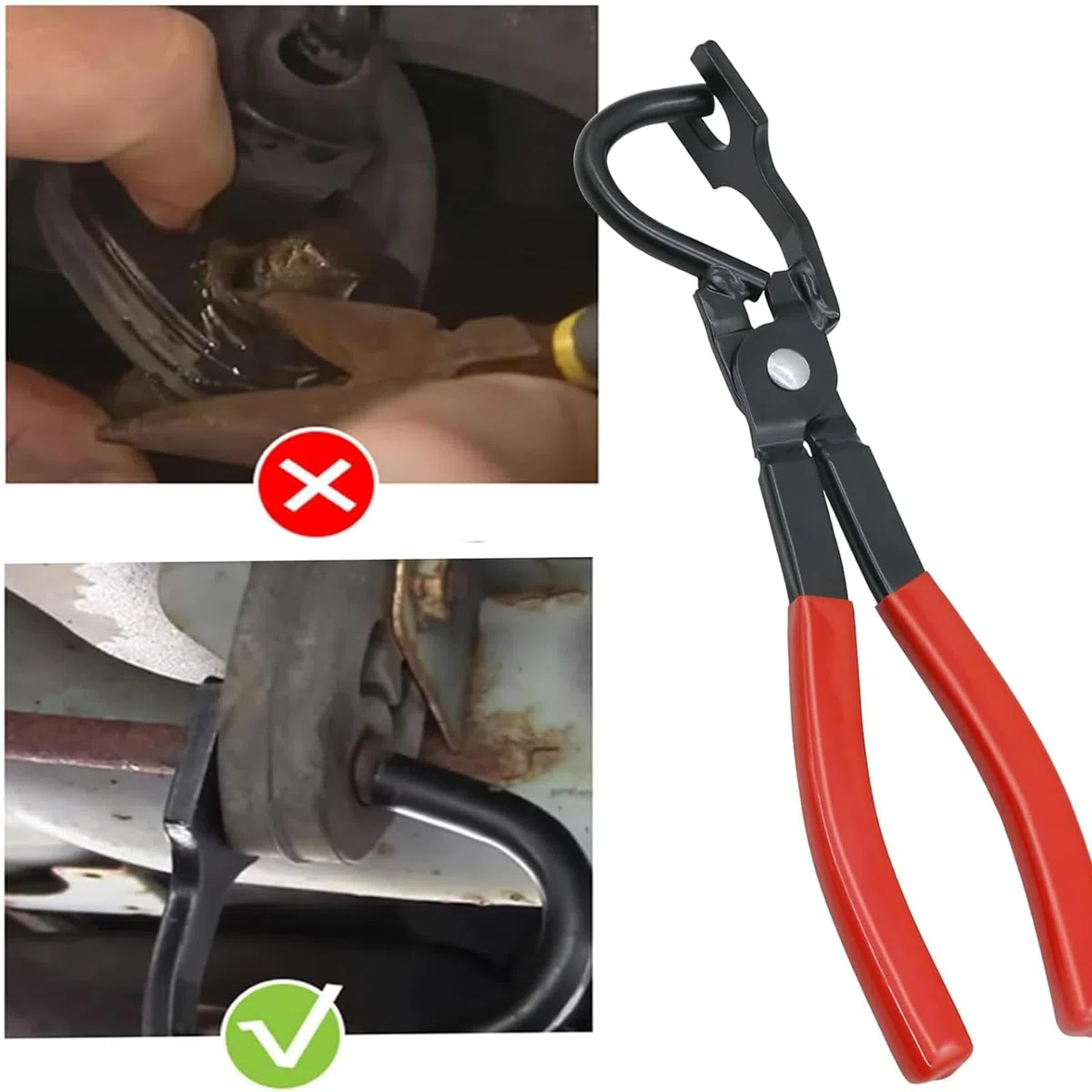 Alicates de liberación de goma de escape, alicates de extracción de goma de escape, herramienta para quitar el gancho de aislamiento acústico para coches