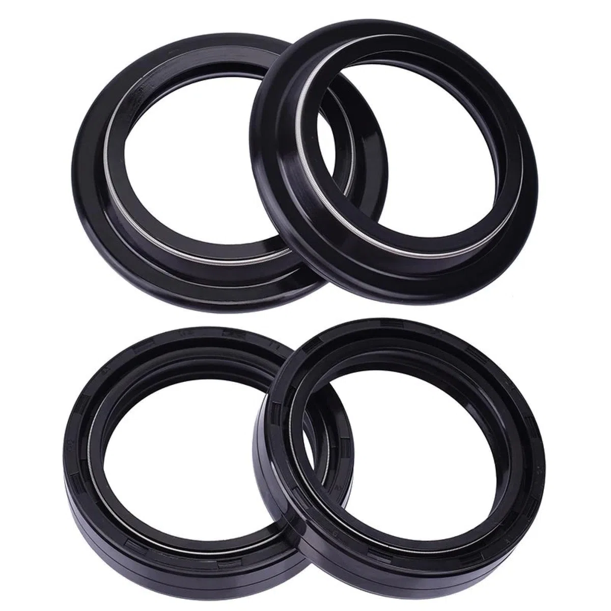 De sello de aceite y sello de polvo Para ER-6N 2005-2015 41x53x8/11 Amortiguador de suspensión de horquilla delantera Sello de aceite Cubierta antipolvo de horquilla delantera