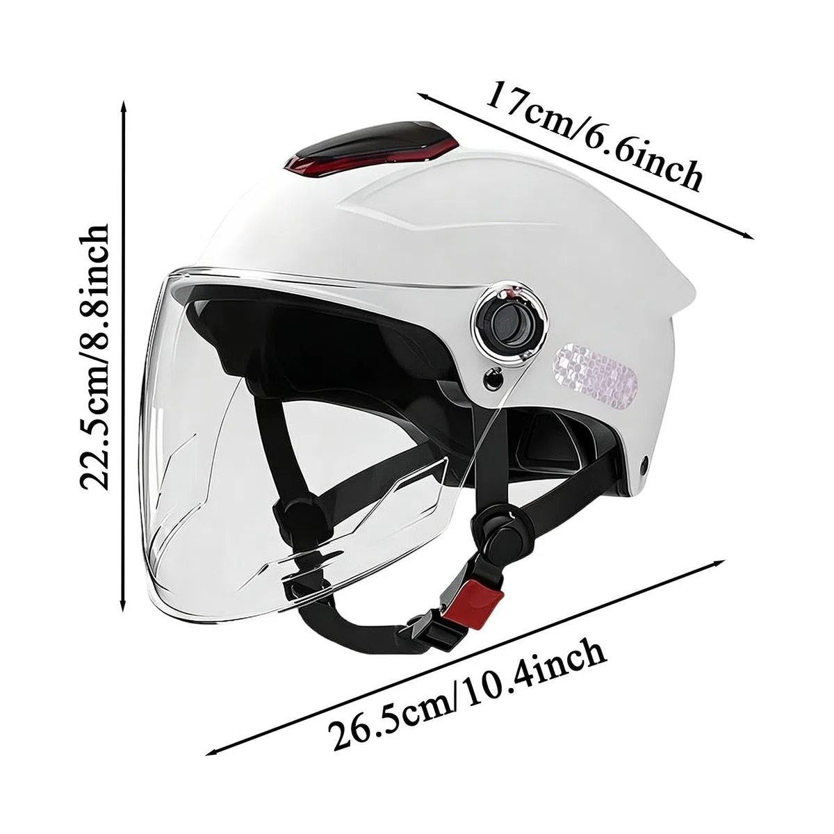 Casco de Seguridad para Motocicleta - Absorción de Impactos y Bloqueo Solar | Casco para Motocicleta,para Padre Esposo Mujeres Hombres Adultos Desplazamientos Diarios En Calles Y Viajes