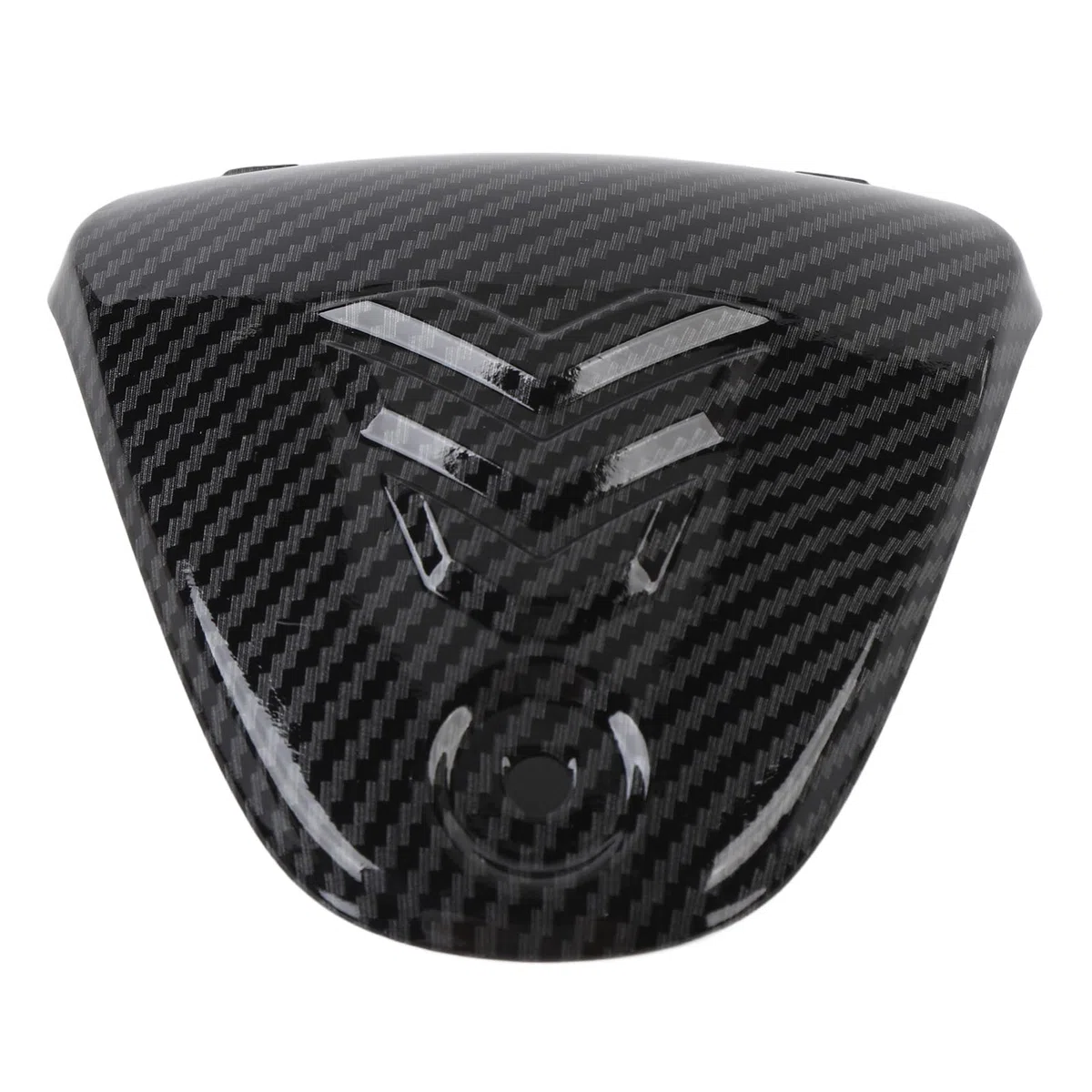 Cubierta Central Superior del Manillar de la Motocicleta Patrón de Fibra de Carbono Resistente a los Arañazos para XMAX 300 2017 a 2022