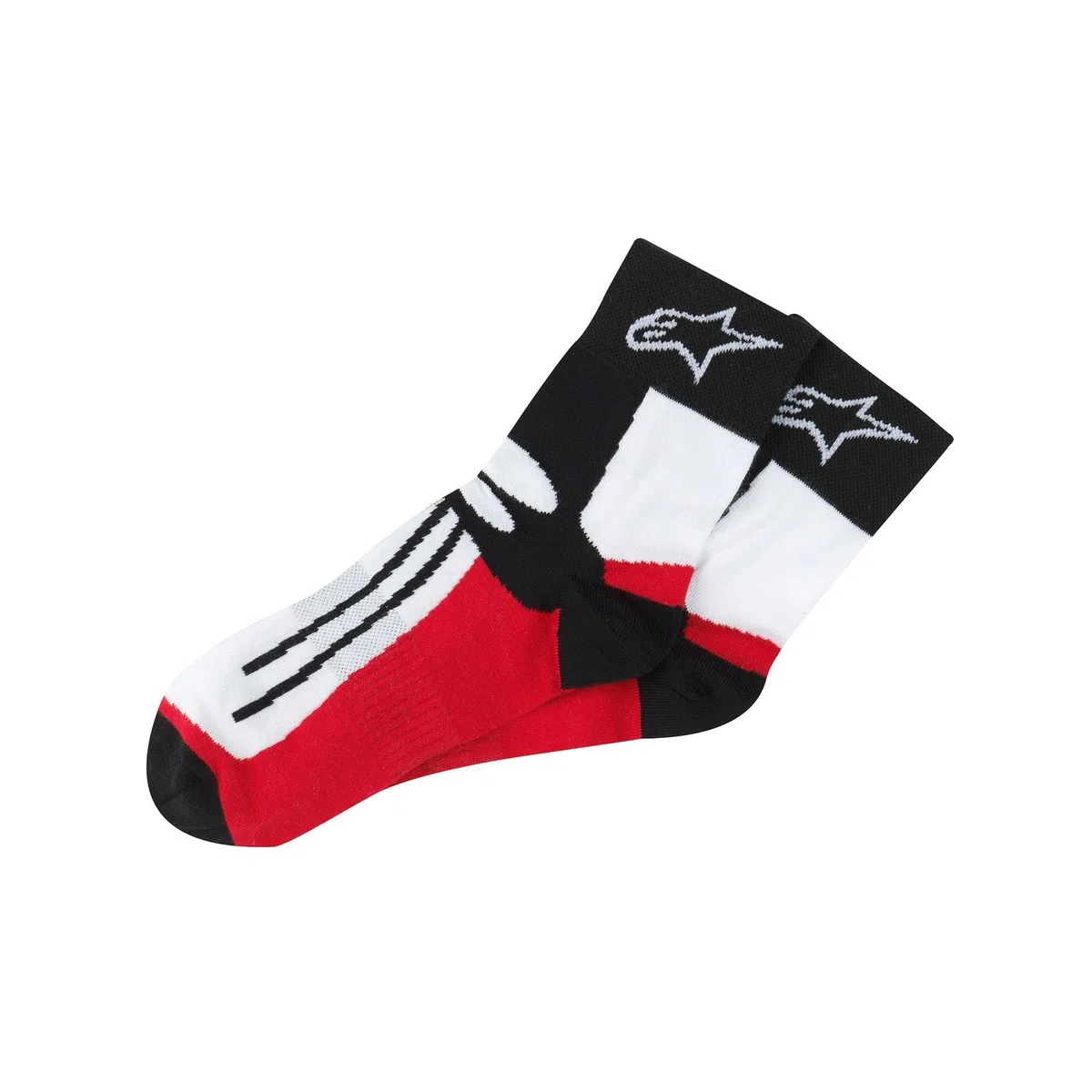 Alpinestars Racing Road - Calcetines cortos negro/rojo S/M