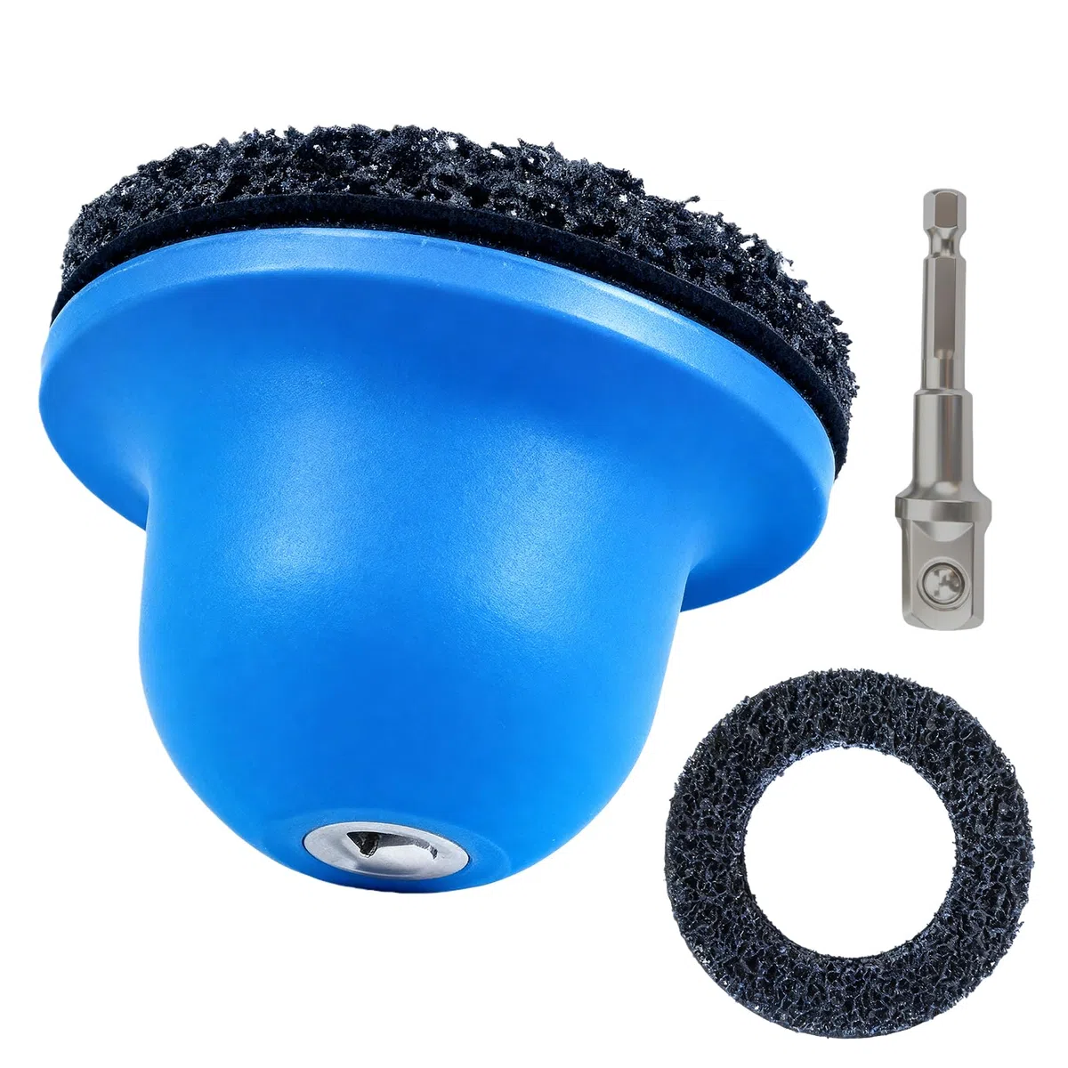 Amoladora de cubo de rueda, amoladora de cabeza esférica, interior de 90 mm y exterior de 150 mm, incluye poste de 1/2 pulgadas, lijadora de bujes de rueda, limpieza para cambio de llanta, limpieza