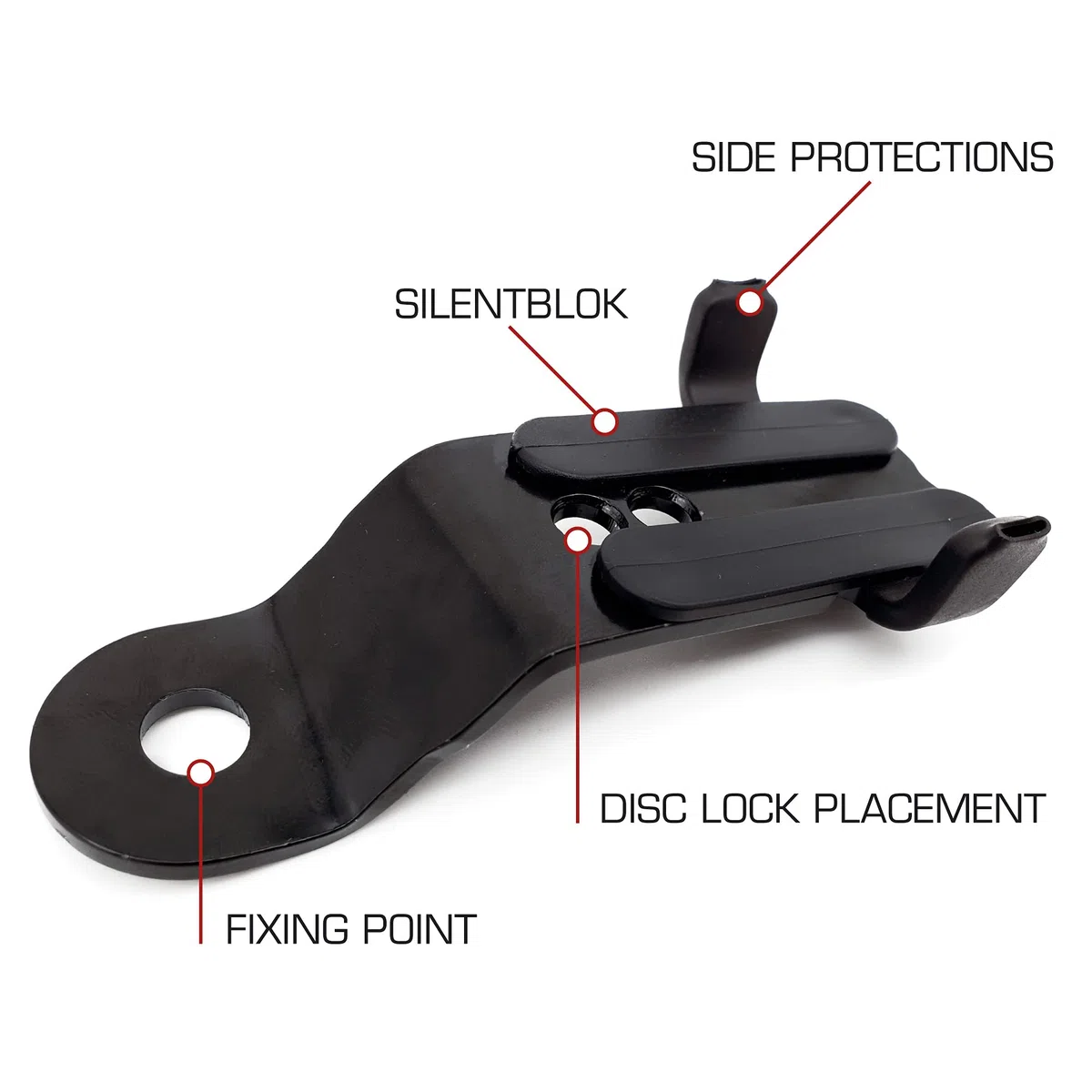 RADIKAL RK351 Soporte Antirrobo RK9Z, RK9 Y RK6 para Fijar a Tornillos