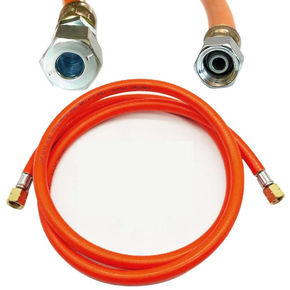 Generisch Manguera de propano para autocaravana, caravana, caravana, manguera de gas de 80 cm, conexión de tubo de gas de 1/4 pulgadas