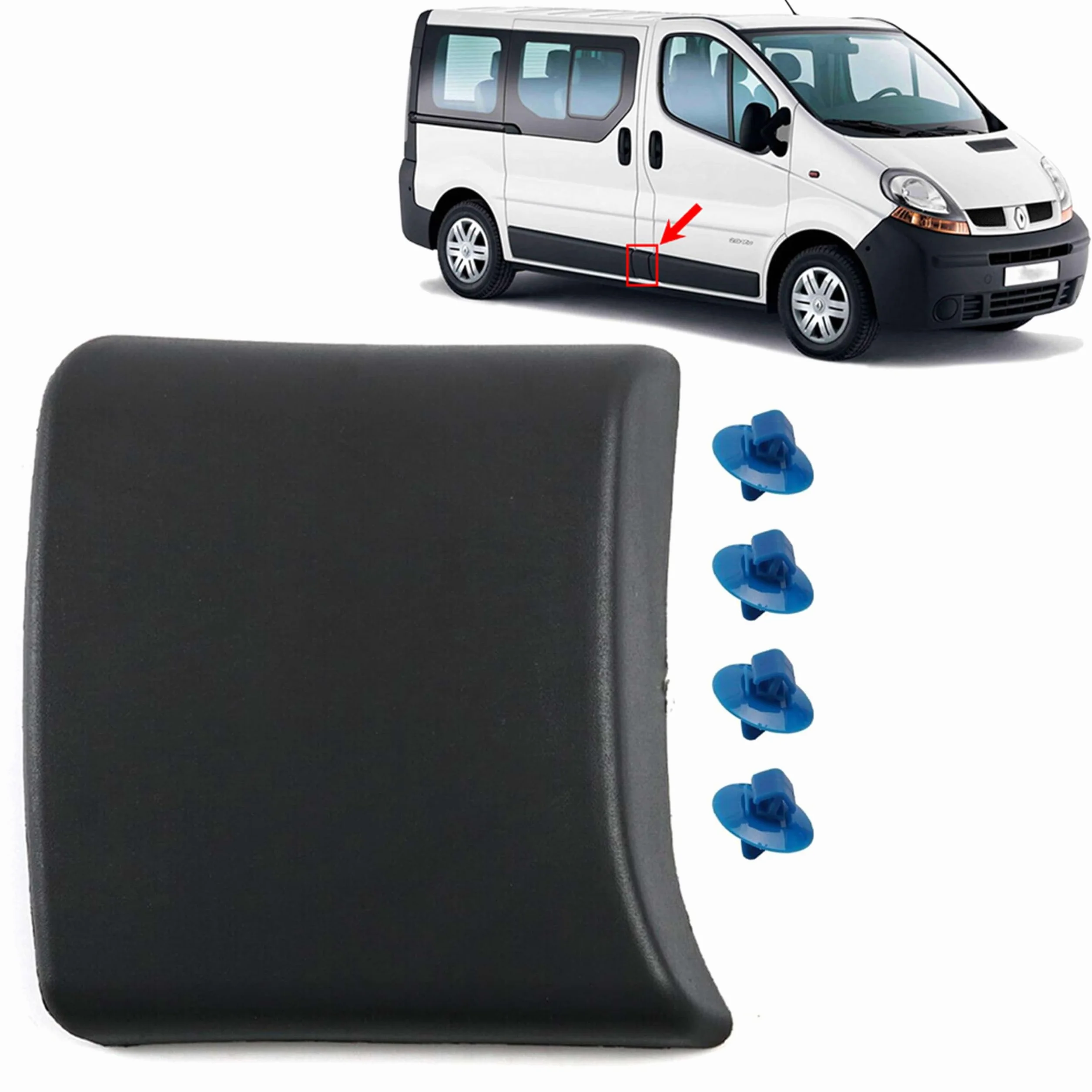 INLY Panel embellecedor del Montante de la Puerta Compatible con Vivaro Trafic Primastar (2001-2014) 91165349 8200036101 93852554 4408636 91165351