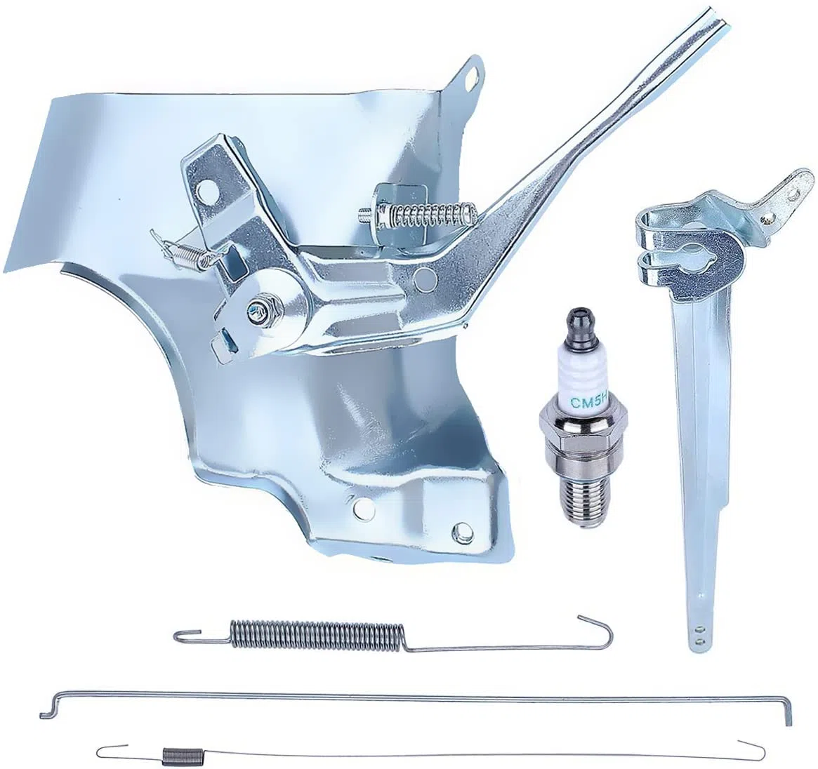 Adefol Palanca del Brazo de Control del Acelerador Vínculo del gobernador Resorte de Varilla Kit para Honda GX340 GX390 Chino 188F 190F 11HP 13HP Motor