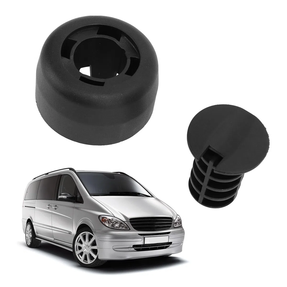 KIMISS Almohadilla de Goma para Gato Compatible con Vito W639 W477 Viano, Resistente a la presión, Adaptador de Punto de elevación