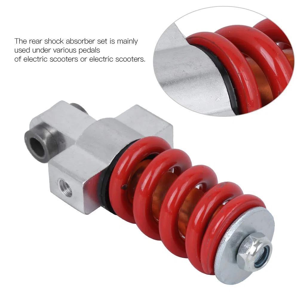 Amortiguador Trasero, Accesorio Universal de Amortiguador Trasero de Aleación de Aluminio de 4,3x1,8x1,2 Pulgadas para Scooter Eléctrico ETWOW de 8 y 10 Pulgadas