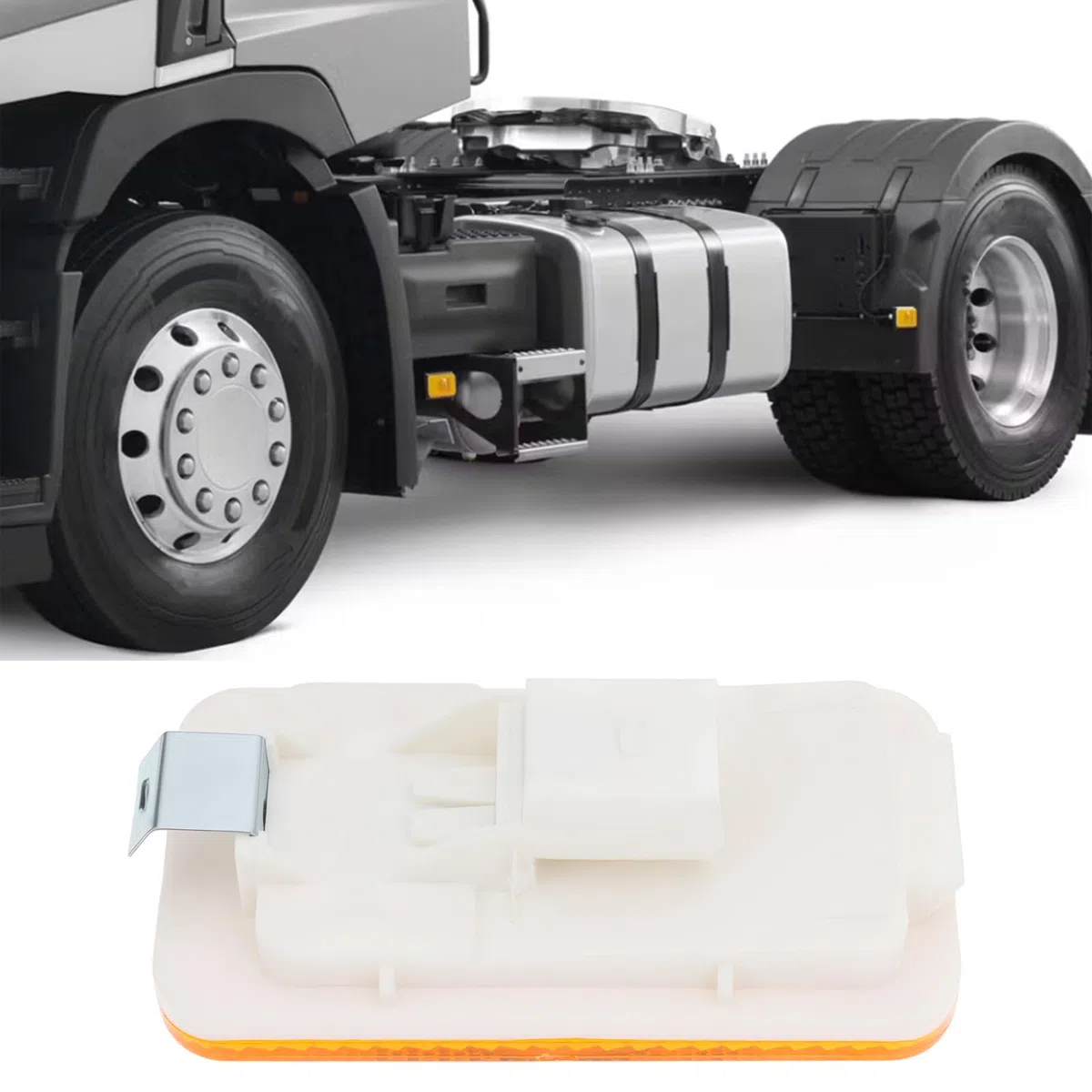 The Lord of the Tools 2 lámparas de repetición de marcador lateral ámbar LED de 2 pines para coche 7423387844 compatible con Renault serie C compatible con VOLVO