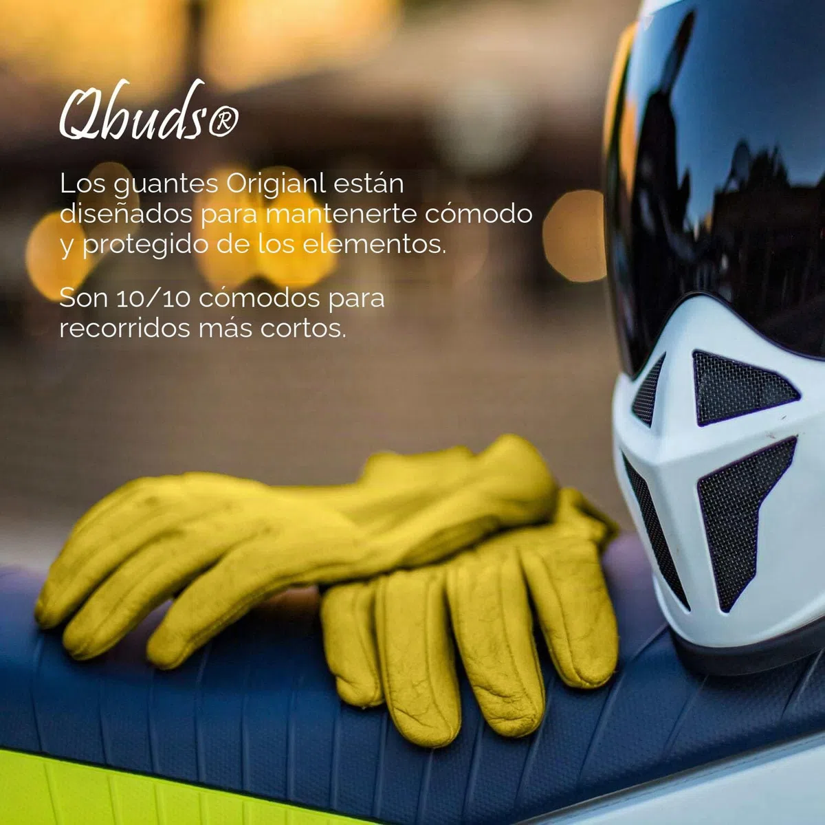 Guantes clásicos de motocicleta para conducción, de piel de vacuno, para uso en verano, color amarillo