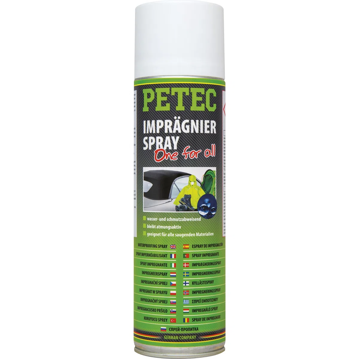 1 Impregnación de cubierta/textiles PETEC 72750 IMPRÄGNIERSPRAY adecuado para