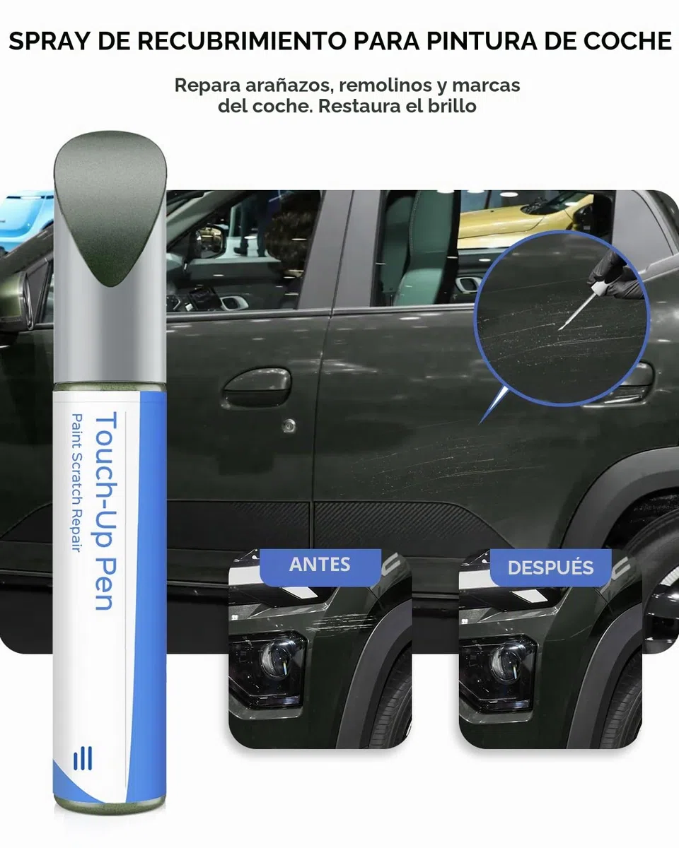 KQM Dusty Grey Metallic - Pintura de retoque para Dacia Coincidencia exacta – Reparación de arañazos y desconchados