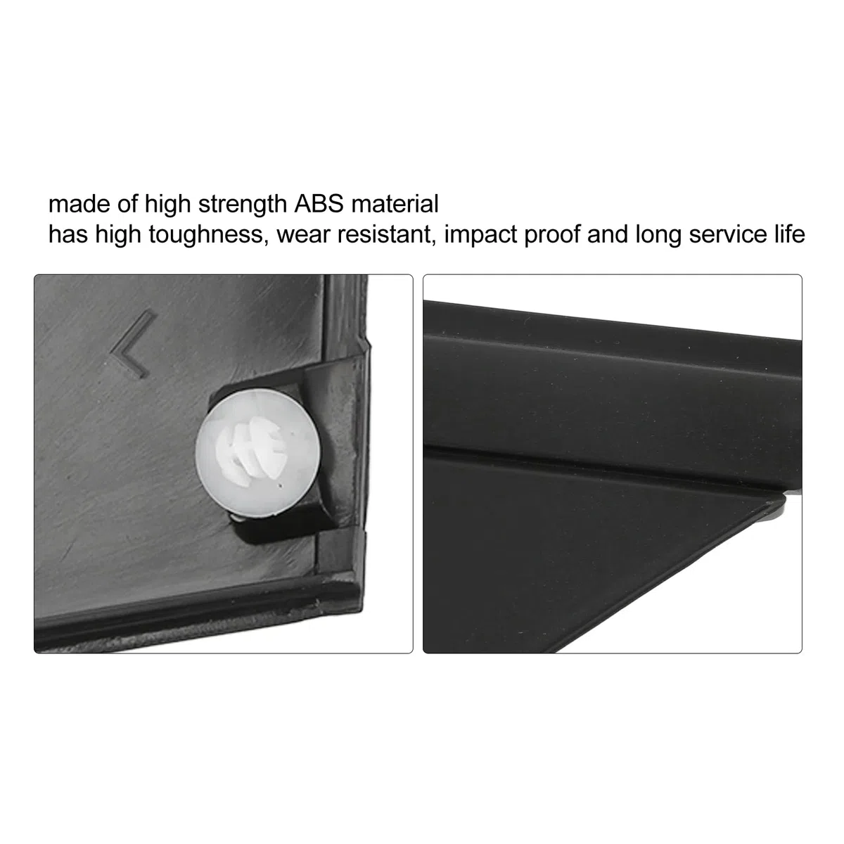 Tbest o Decoración Modificación Cubierta de la Bandera del Espejo de la Puerta 1Sh17Kx7Aa Reemplazo de la Moldura de la Placa del Triángulo Izquierdo Derecho del Espejo para Fiat 500 (Negro mate)