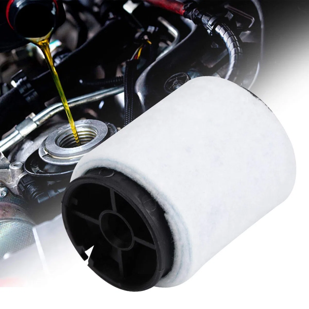 Yctze Válvula de filtro separador de respiradero de aceite del cárter Válvula de ventilación del cárter del motor Separador de aceite Filtro de combustible Separador de agua y aceite para 3 Series E