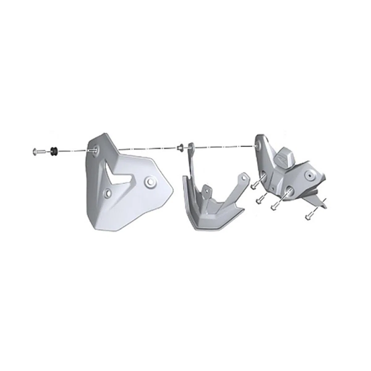 Alerón Motocicleta para F900R para F 900R para F900 R 2020-2025 Motocicleta Sport Touring Parabrisas Deflector Viento(Bracket)
