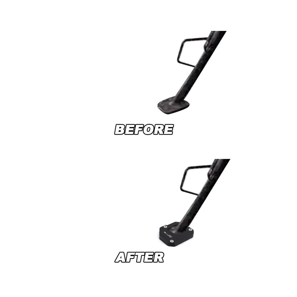 Almohadilla Pata Cabra para R1150GS 1999-2002 2003 2004 2005 2006 R1150 GS R 1150 Alargador Kickstand Soporte Placa Pad Motocicleta CNC Lateral