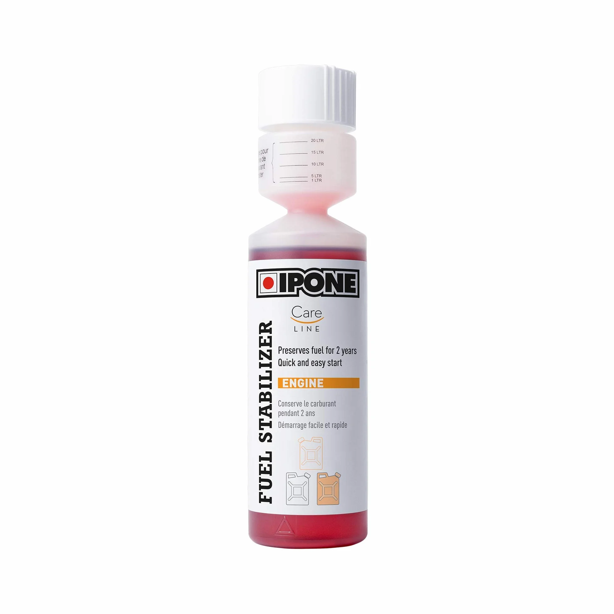 IPONE - Estabilizador de Combustible Fuel Stabilizer - 250 ml - Ideal para el Invernaje - Conserva el Combustible Durante 2 años