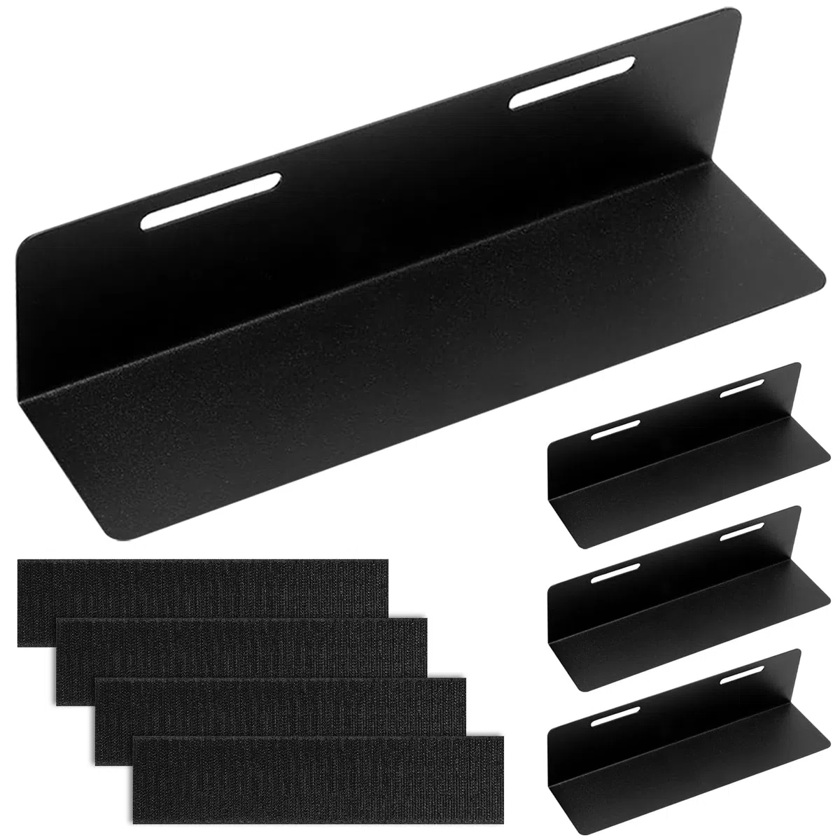 4 Piezas Fijación de Maletero de Coche de Acero Inoxidable | Divisorio Maletero,Organizador Maletero Coche con Velcro, Bloqueador de Equipaje Antideslizante para Alfombras de Lana