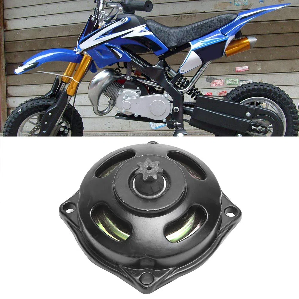 Ymiko Carcasa de Campana de Embrague, Carcasa de Campana de Embrague de Moto Piñón de piñón de 7 Dientes Compatible con MiniMoto 25h