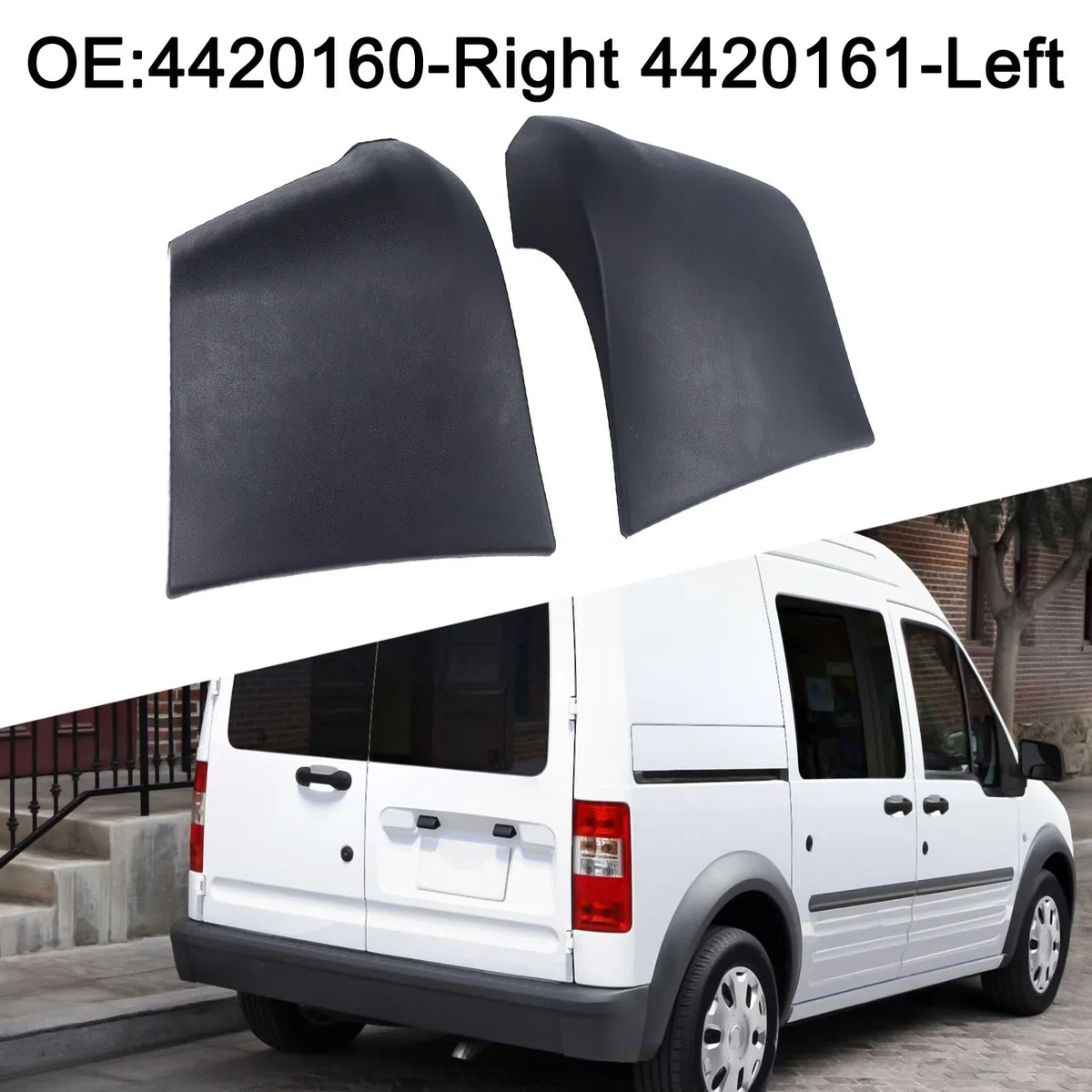Tapa de esquina de parachoques trasero para Ford para Transit Connect con clips para lados izquierdo y derecho