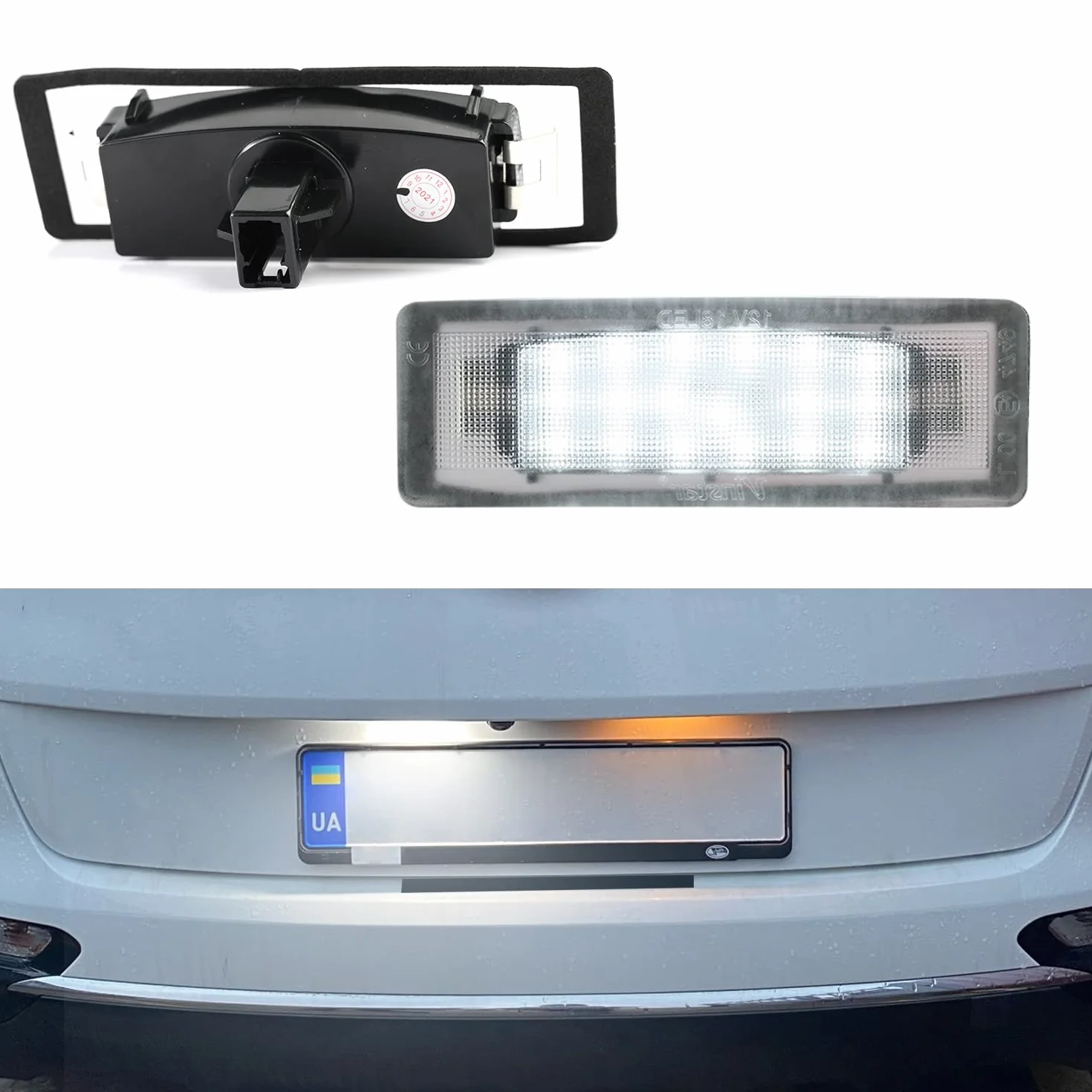 2x luces de matrícula LED blancas de xenón para Kia Sportage 2015-2020 Kia Proceed GT 2019-2021