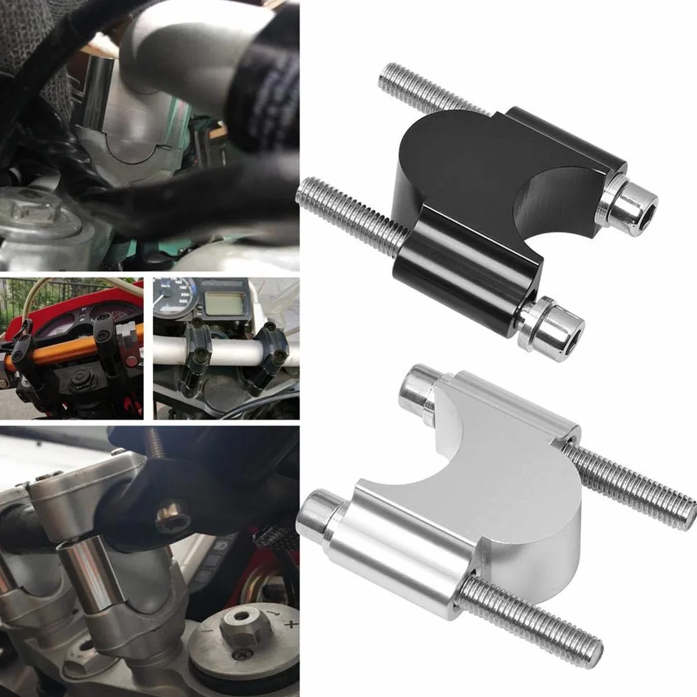 Kit de larguero de manubrio CNC ANCLLO 22 mm para motocicleta, compatible con ATV, moto de cross, todoterreno