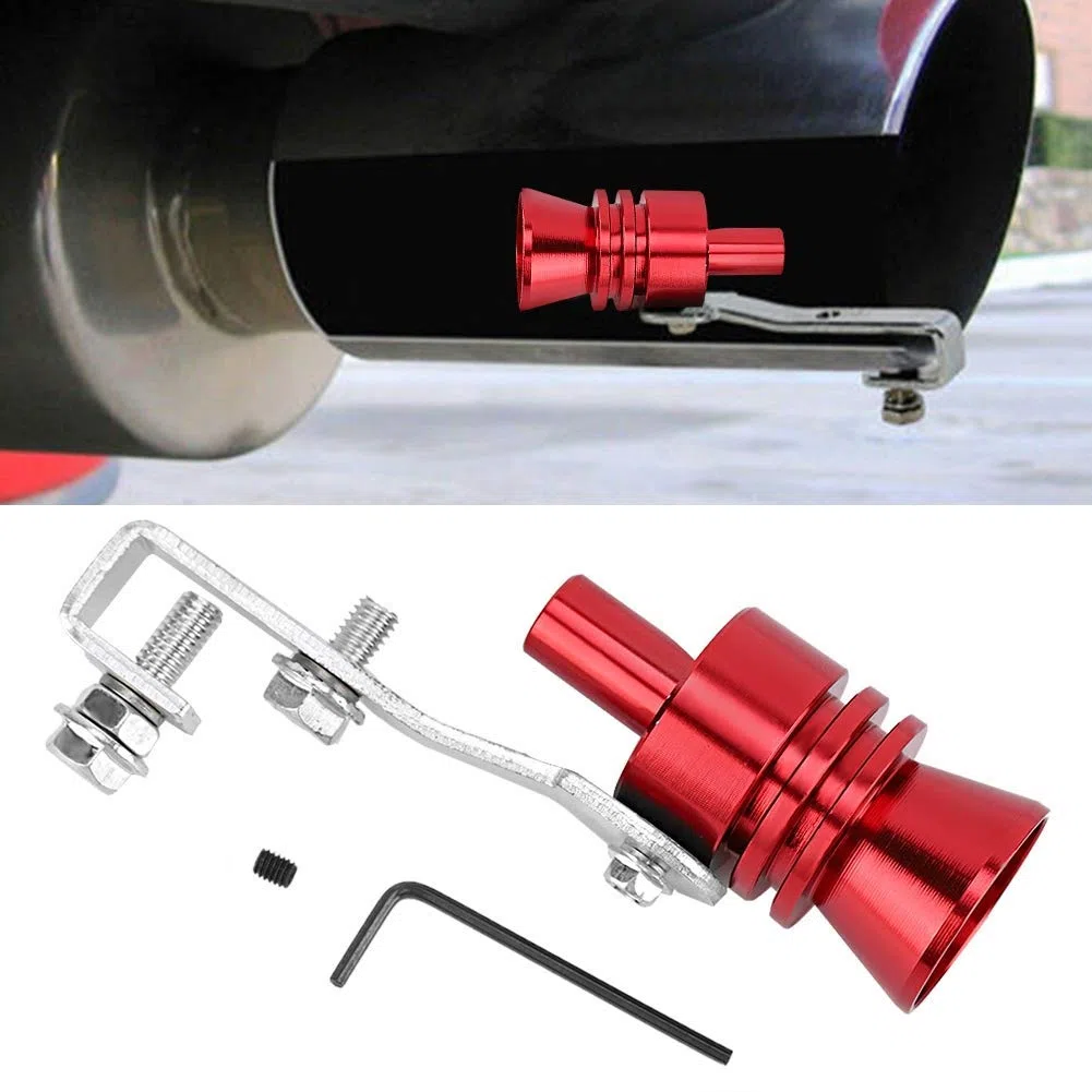 Silbato Escape Coche, Silbato de Simulador de Sonido de Automóvil, Turbo Silbato de Escape de Vehículo Automático Silbato de Garganta de Cola de Sonido Turbo Modificado