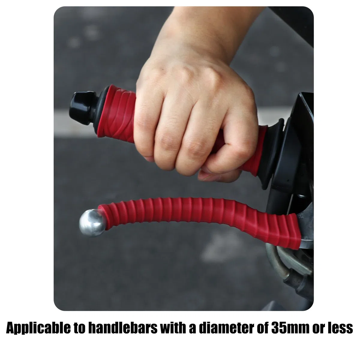 Fundas de silicona permanente para agarre de motocicleta, antideslizantes, seguridad para manillares, reguladores de freno, mango de motocicleta, sostiene silicona