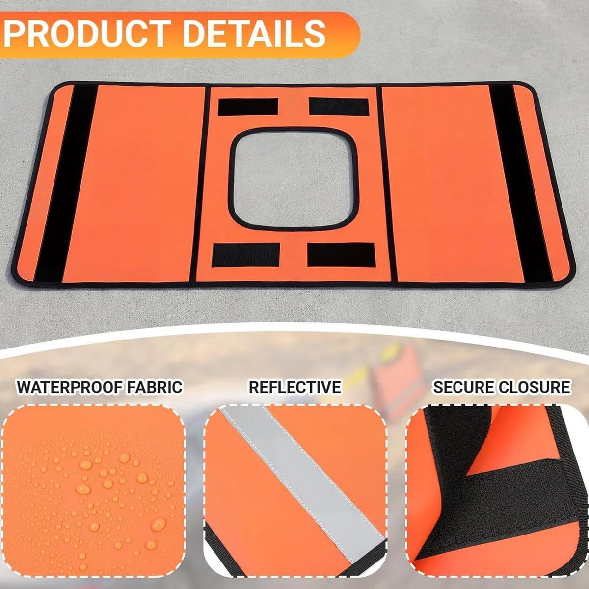Amortiguador Para Winch Reforzado,2 Piezas Tiras Reflectantes Manta de Seguridad | Amortiguador de Seguridad para Recuperación - Para Rescate En Terreno Desértico Barro Remolque Y Vehículo Al
