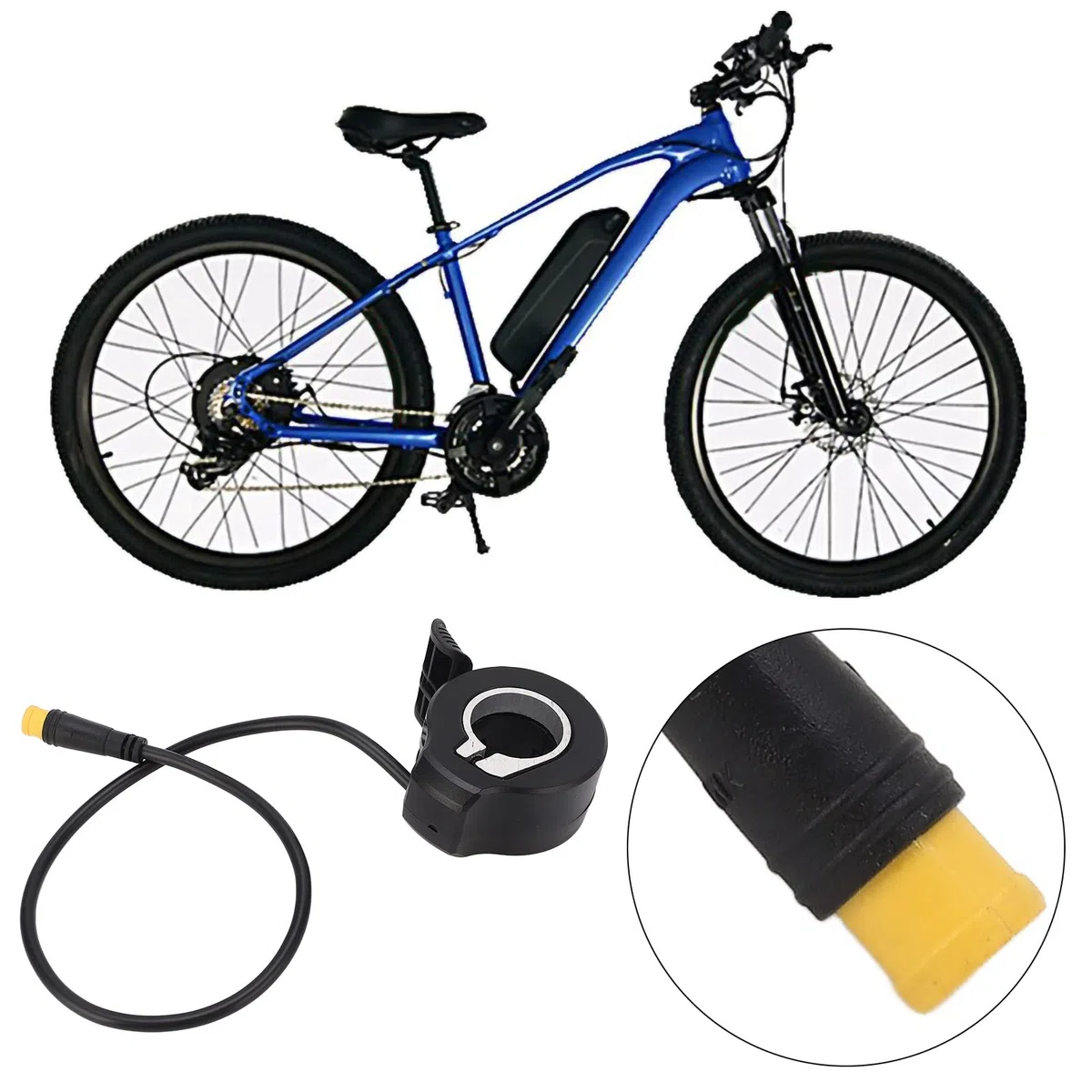 Acelerador De Acelerador De Dedo De Acelerador De Pulgar Universal, Bicicleta Eléctrica De Acelerador De Pulgar Resistente A La Corrosión, 130X para Accesorios De Control De Velocidad De Bicicleta