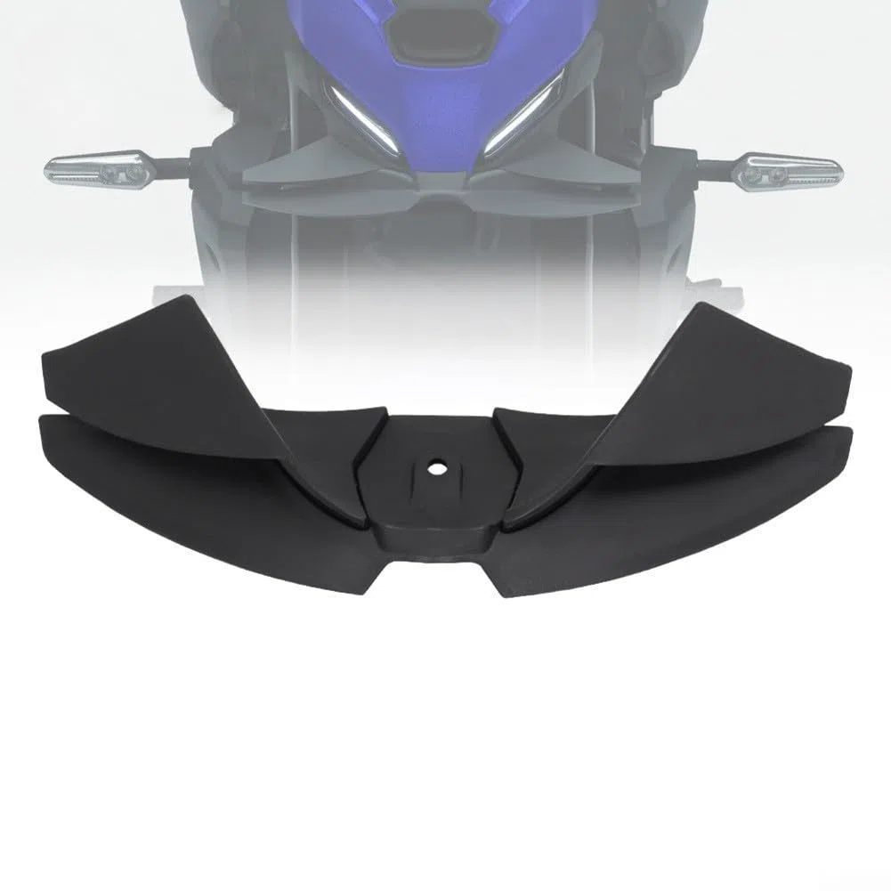 Yuanpgky Kits de alerón delantero para MT-07 2024-2025, ala aerodinámica de baja fuerza descendente, impresión de transferencia de agua negra (fibra de carbono)