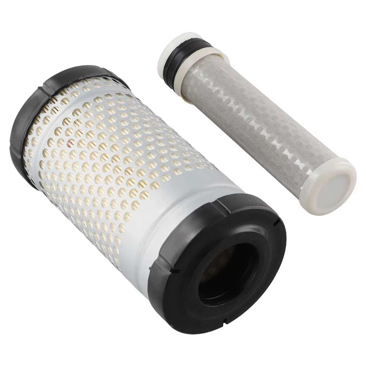 Kit de filtro de aire para tractores New Holland TC18, TC21, TC21D, TC23DA, TC24DA, TZ21D, TZ22DA, TZ24DA, TZ25DA, TC26DA, TZ18A — Sustituye a P500260, P903550, 6C06099414, 327214. 58242