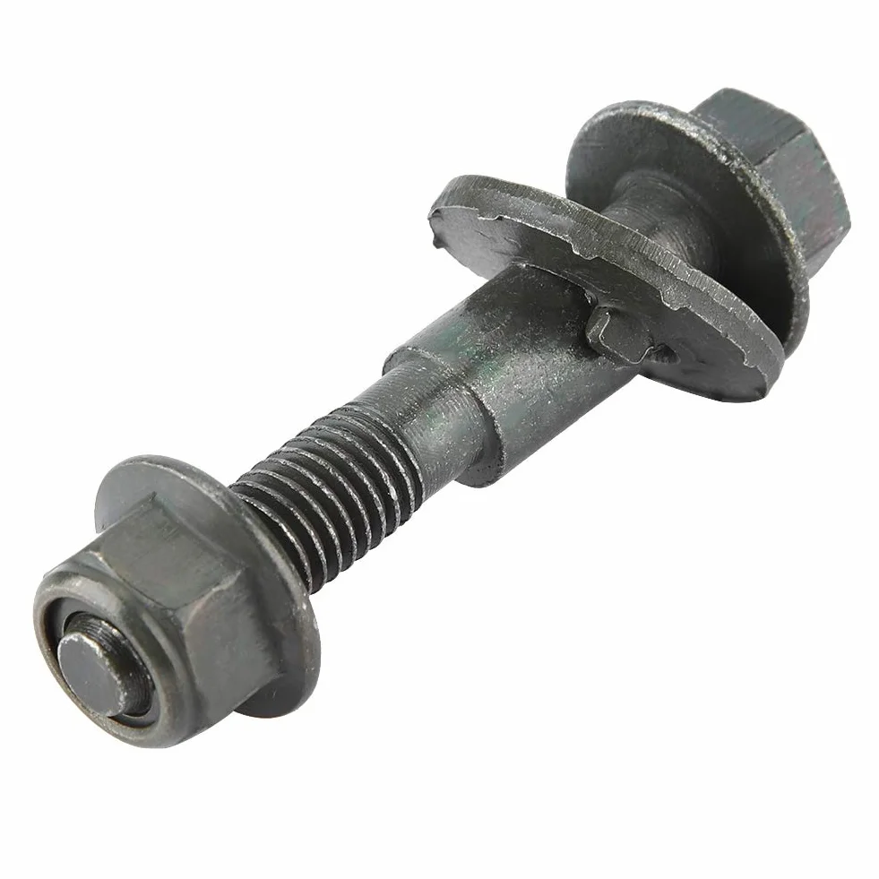 Perno de leva, 5 piezas de 12 mm para vehículos, acero, alineación de cuatro ruedas, kit de inclinación ajustable, perno de leva, verde militar