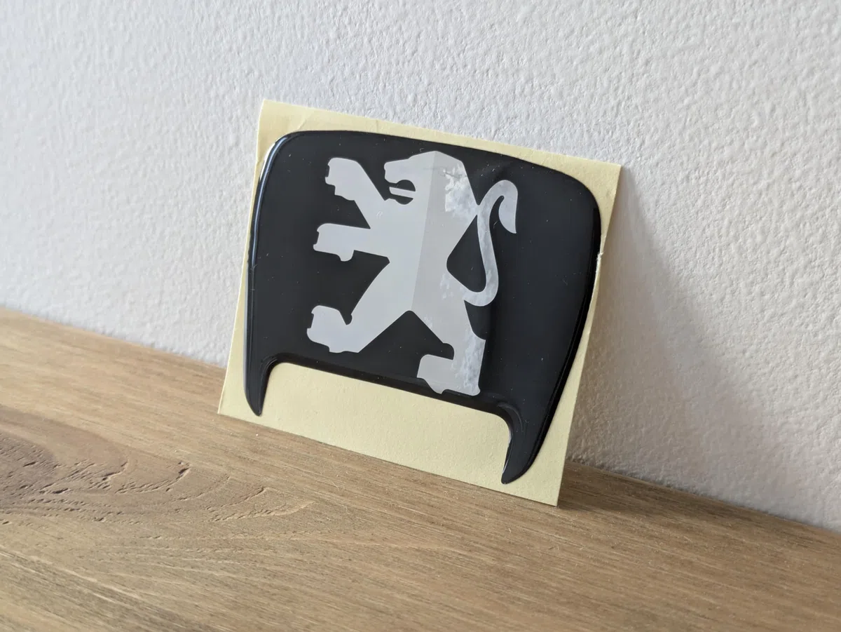 Logotipo de Cromo con Emblema Adhesivo Adhesivo para Maletero Peugeot 306