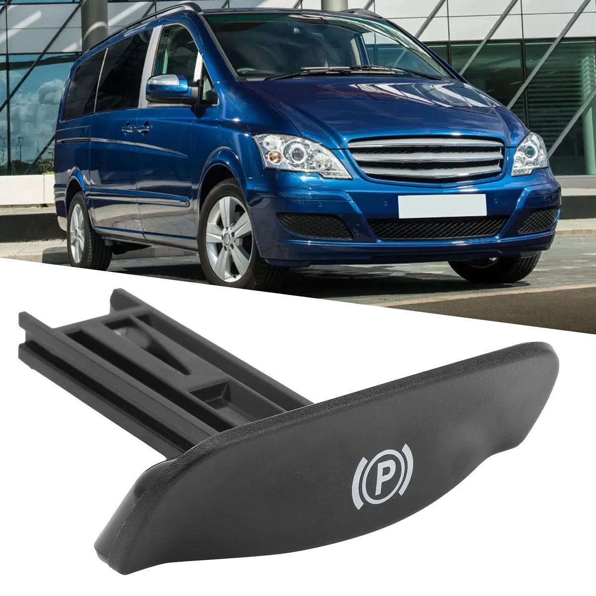 Manija de Palanca de Freno de Mano, Manija de Palanca de Freno de Mano de Estacionamiento Reemplazo Apto para Vito 639 Viano 2003-2015