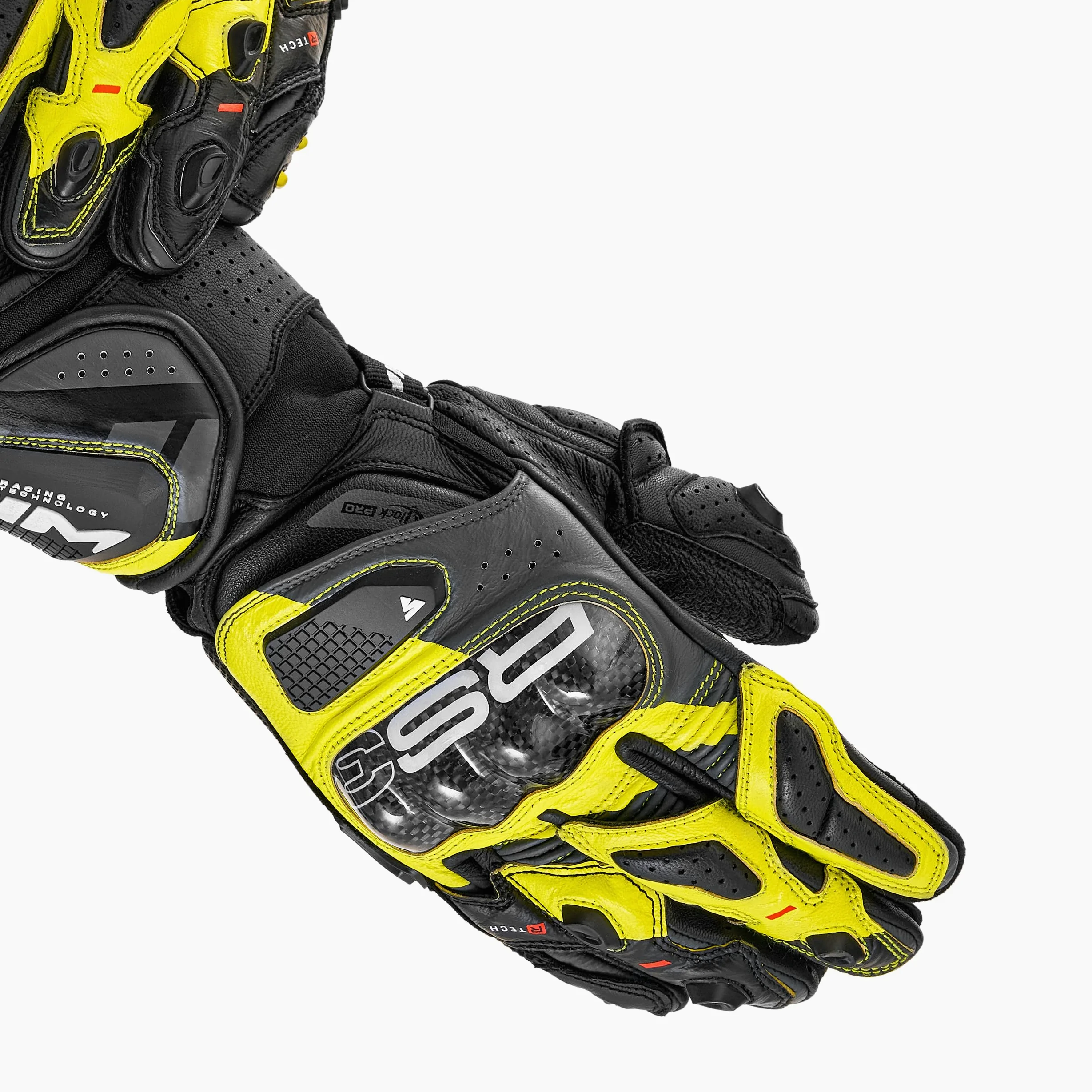 SHIMA RS-3 Guantes Moto Mujer Cuero Homologados Largo Verano Motos Guante Ventilado Certificatos Con Protección Motorista Racing Protecciones Ventilación Verão (Femenino, Negro, XS)