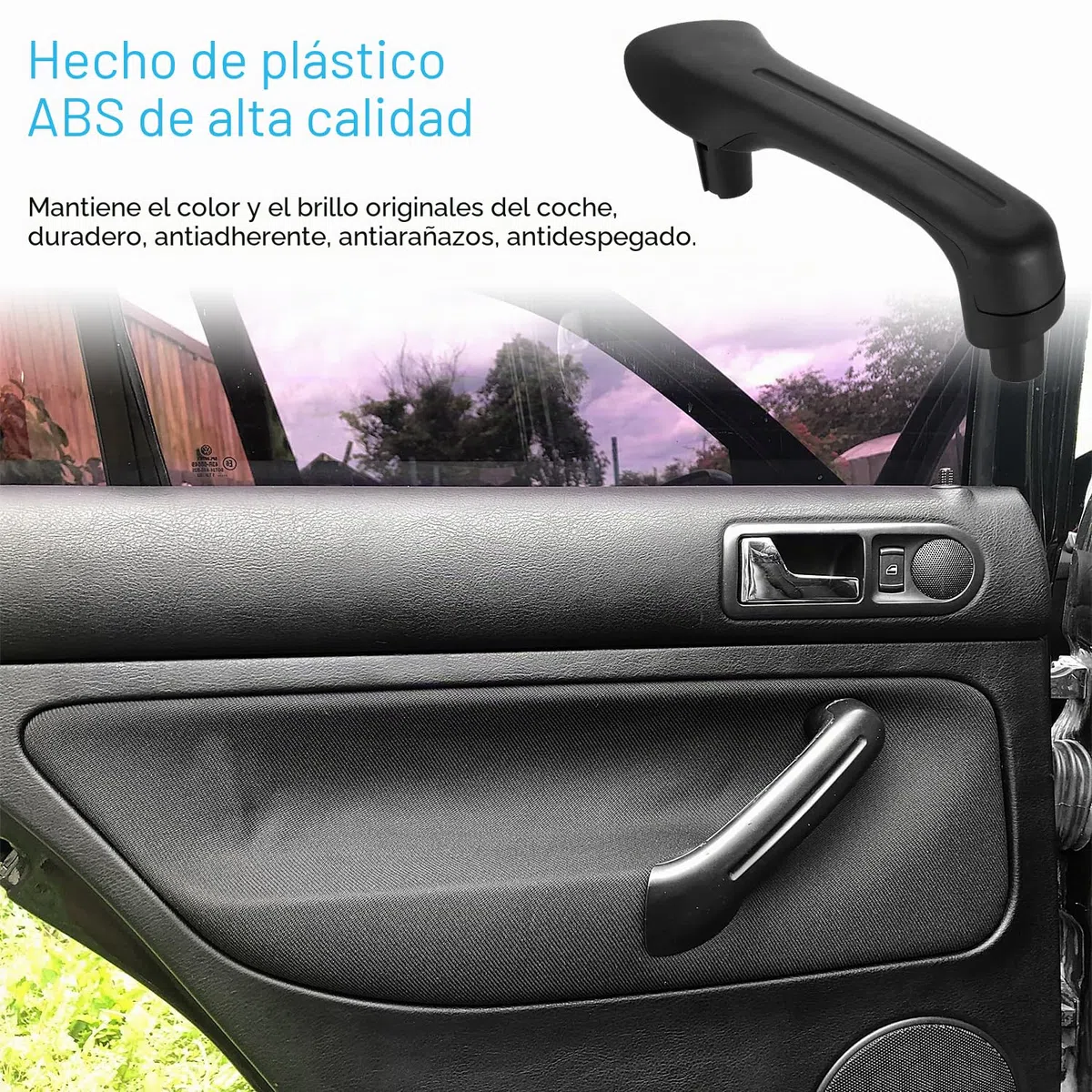 5 piezas Funda Protectora para Manillar de Coche, 3 Manijas + 1 Placa de Elevación + 1 Accesorios de Placa de Elevación, Auto Accesorios, Compatible con Bora Golf IV J-etta