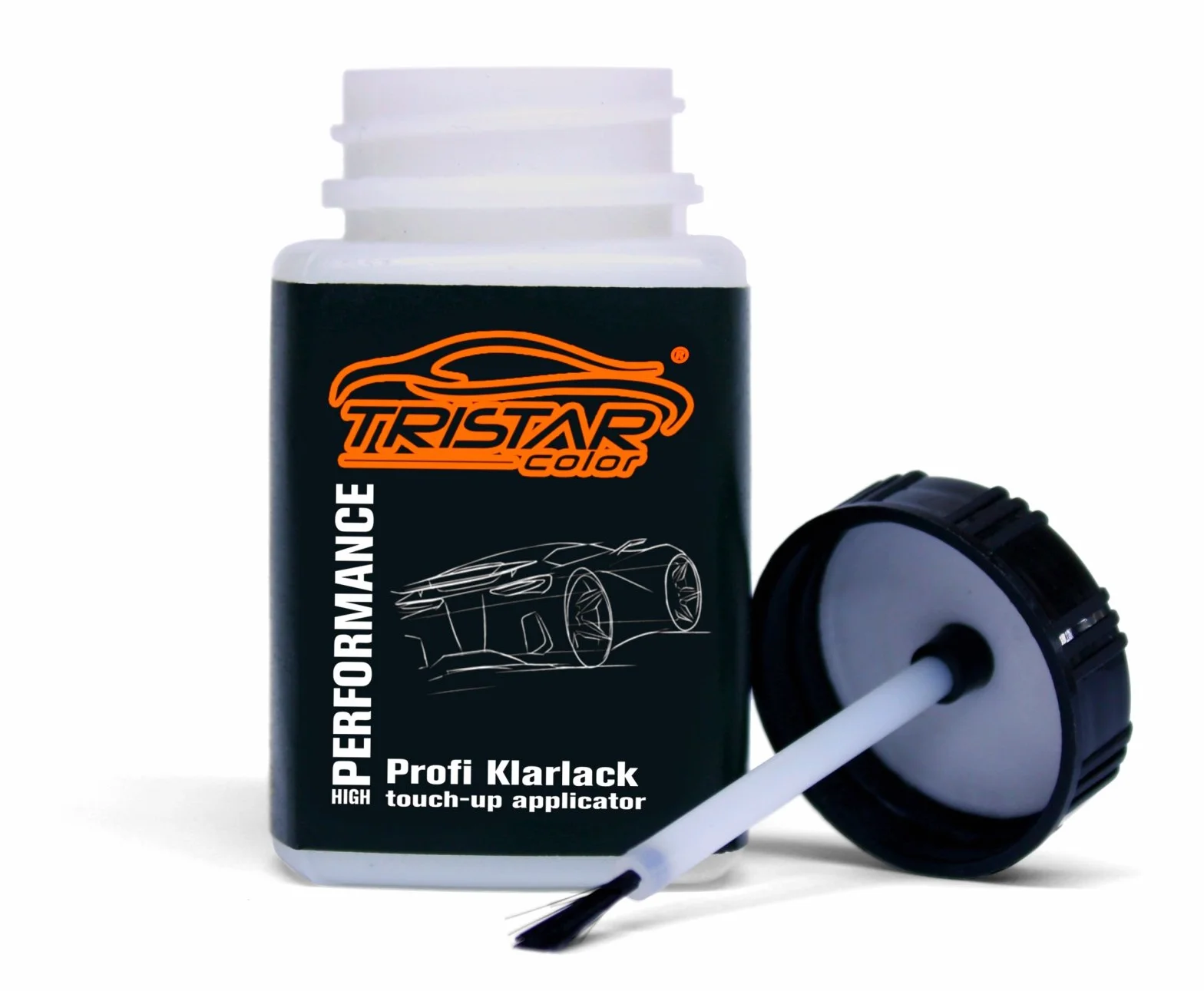 TRISTARcolor Pintura automotriz Set de lápices de retoque para Mazda 46G Machine Grey Metallic Fondo pintura base pintura transparente 50 ml cada uno