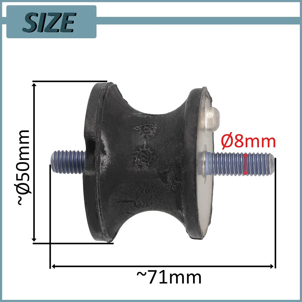 AERZETIX - C66596 - Suspensión, caja de cambios - lado de montaje: ambos lados - compatible con números ОЕ 1138 517, 2231 6753316, 22316771220, 22316799330, 23701138517, 6753316