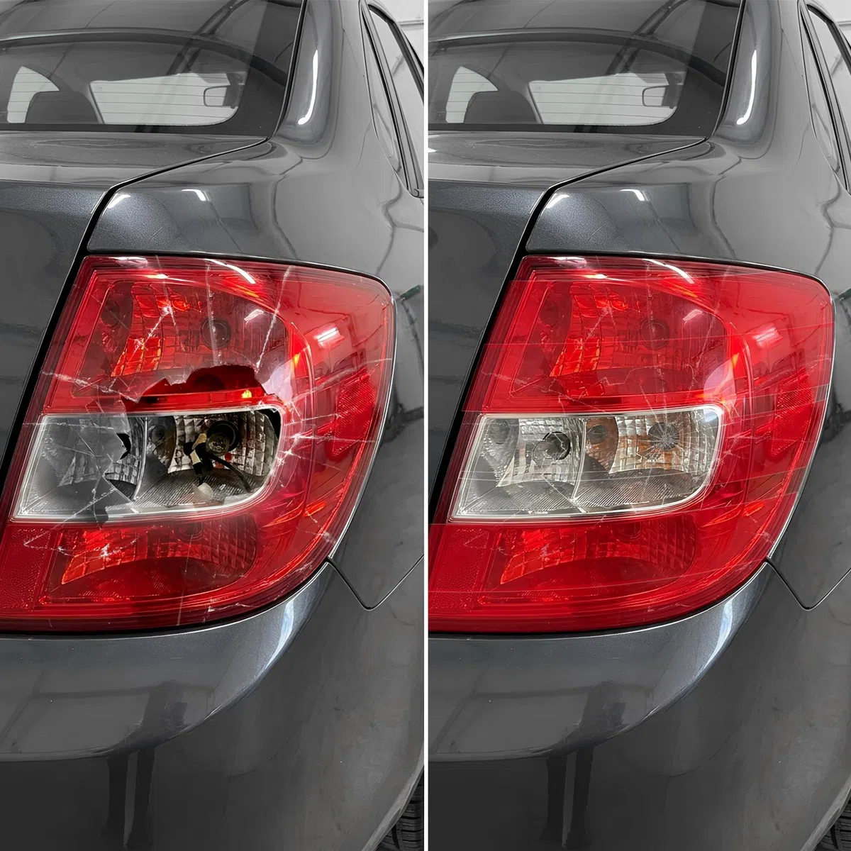 VViViD Cinta adhesiva de reparación para faros delanteros y traseros, color rojo y transparente, paquete de 2 rollos (4,6 cm x 2,1 m)