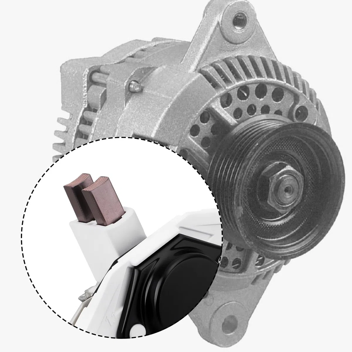 ECSiNG Regulador de Alternador Generador 12V 1197311029 0192052016 Compatible con Bosch Generadores Vehículos Relacionados Equipos Eléctricos
