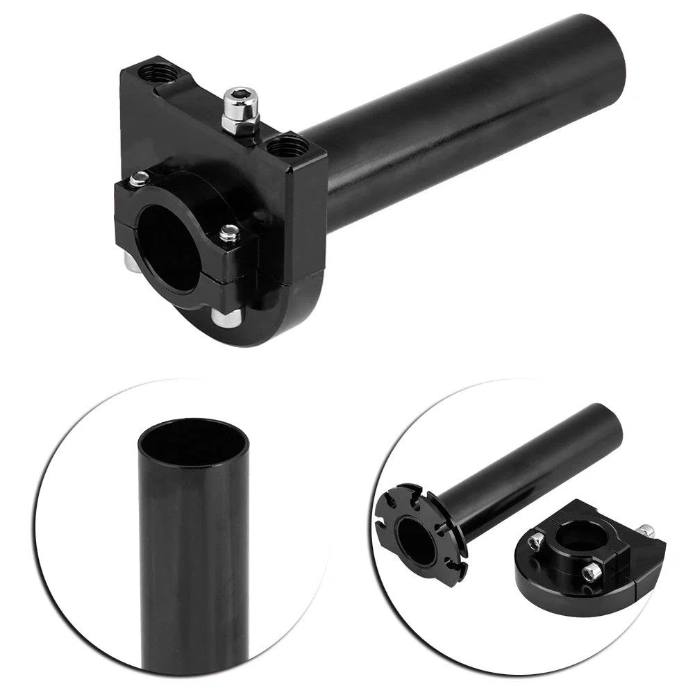 7/8 "22 mm universal manillar acelerador apretones de agarre acelerador para motocicleta Scooter Dirt Bike(Black)
