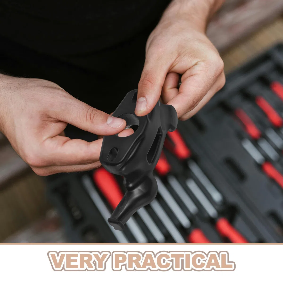 Operitacx Herramienta Manual para Desmontar Neumáticos Cabezal Tipo Cabeza de Pájaro, Resistente y Portátil, Adecuado para Taller de Motos y Garaje