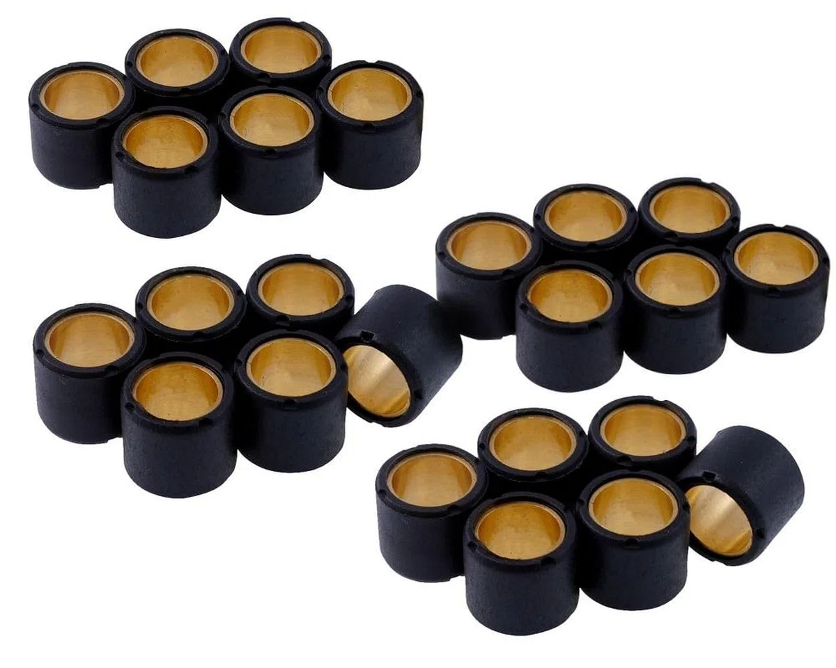 2EXTREME juego rodillos 15x12mm 4g/4,5g/5g/5,5g compatible con Yamaha Neos, Aerox, Jog 50
