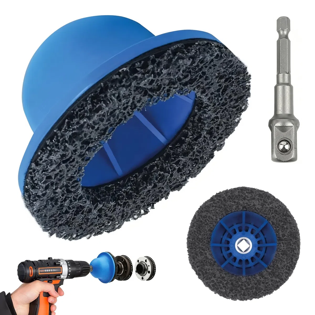 Amoladora de cabeza esférica para enganche de remolque, diámetro interior de 90 mm, diámetro exterior de 150 mm, lijadora de buje con accionamiento de 1/2 pulgadas para cambio de llanta