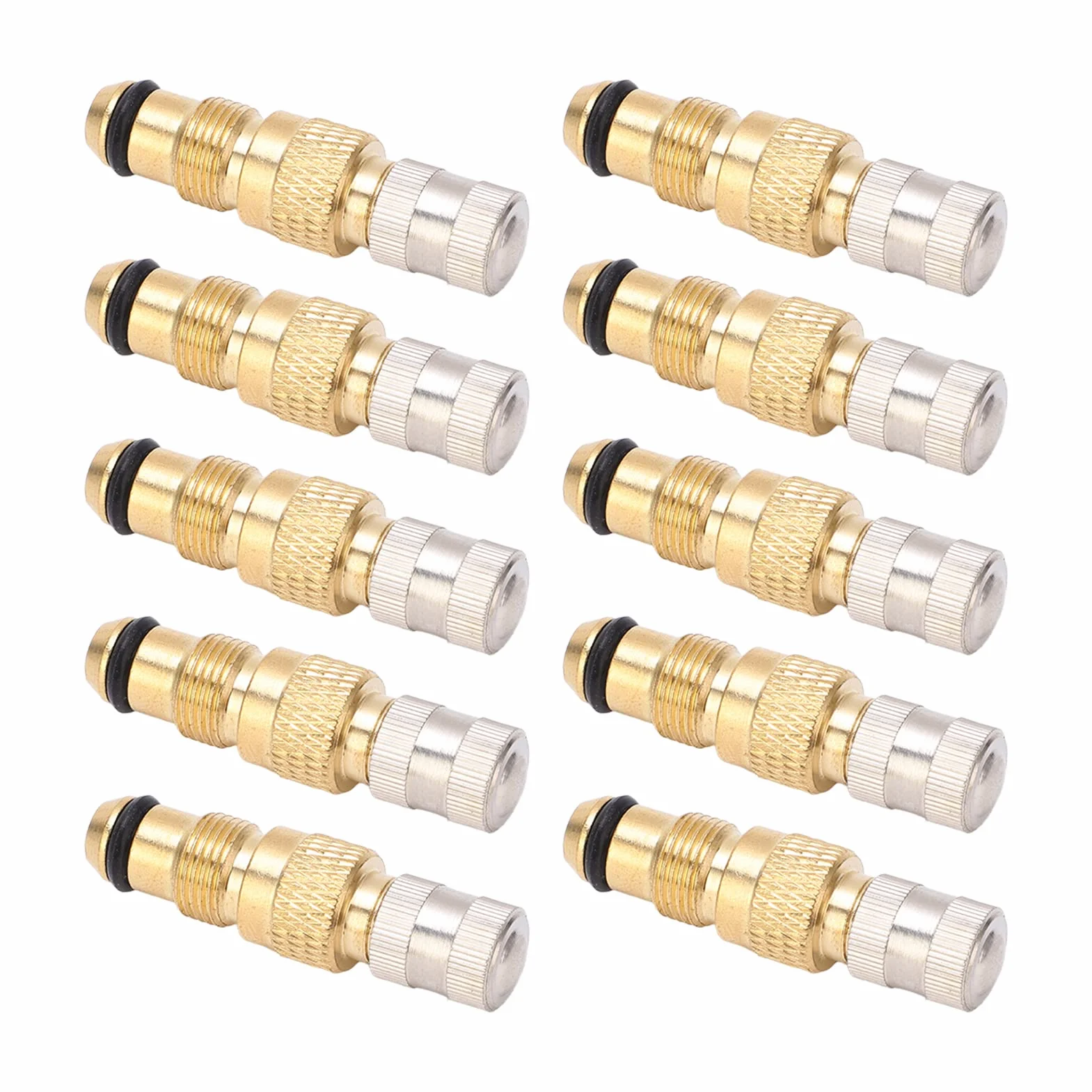 Vástago de válvula de aire líquido para tractor,10PCS Válvulas de aire líquido para tractor Vástago de válvula de latón TR218A CH3 Reemplazo de carcasas de núcleo